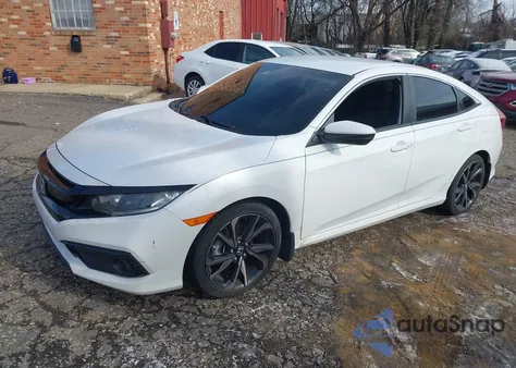 2020 Honda Civic Sport из США, поврежденный, VIN 2HGFC2F86LH572122